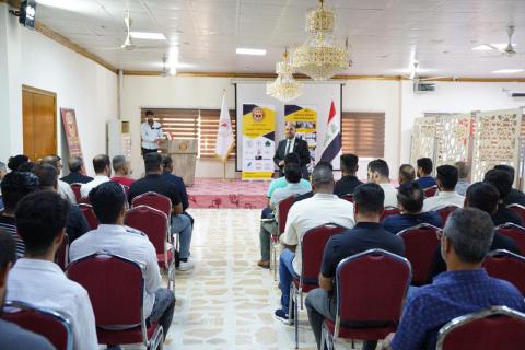 Conclusion of the computer basics and applications course for employees of the Southern Refineries Company at the Southern Technical University
