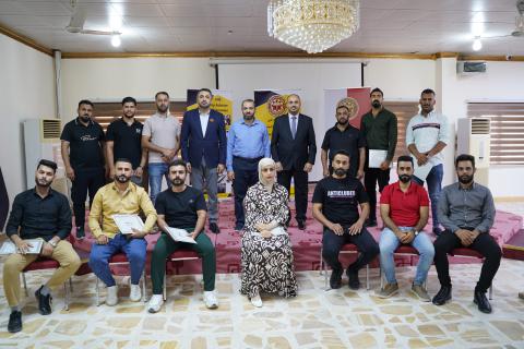 Continuing education at the Southern Technical University concludes an advanced computer course for Basra refinery employees